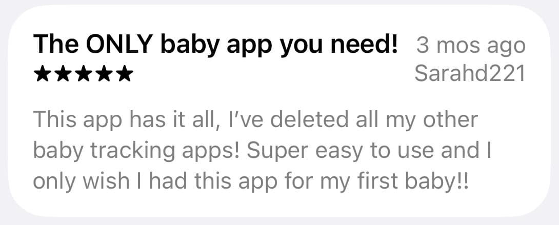 Five-star App Store review of Bambii