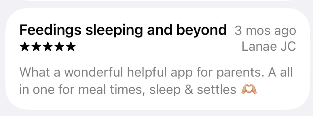 Five-star App Store review of Bambii
